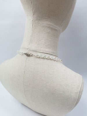 Vintage Crystal Iridescent Crystal Graduated Necklace - The Harlequin