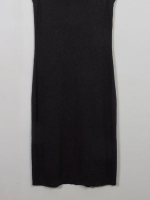 Vintage Dark Grey Ralph Lauren Ribbed Jumper Dress M/L - The Harlequin