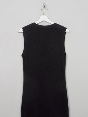 Vintage Dark Grey Ralph Lauren Ribbed Jumper Dress M/L - The Harlequin