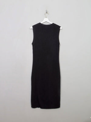 Vintage Dark Grey Ralph Lauren Ribbed Jumper Dress M/L - The Harlequin