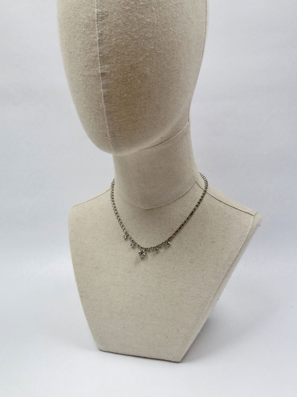 Vintage Diamante Paste Necklace - The Harlequin