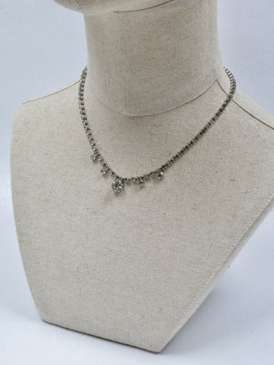 Vintage Diamante Paste Necklace - The Harlequin