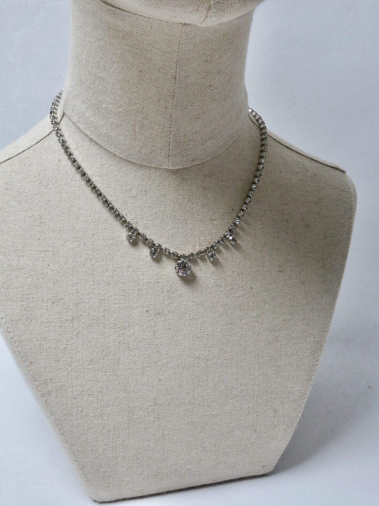 Vintage Diamante Paste Necklace - The Harlequin