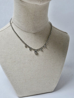 Vintage Diamante Paste Necklace - The Harlequin