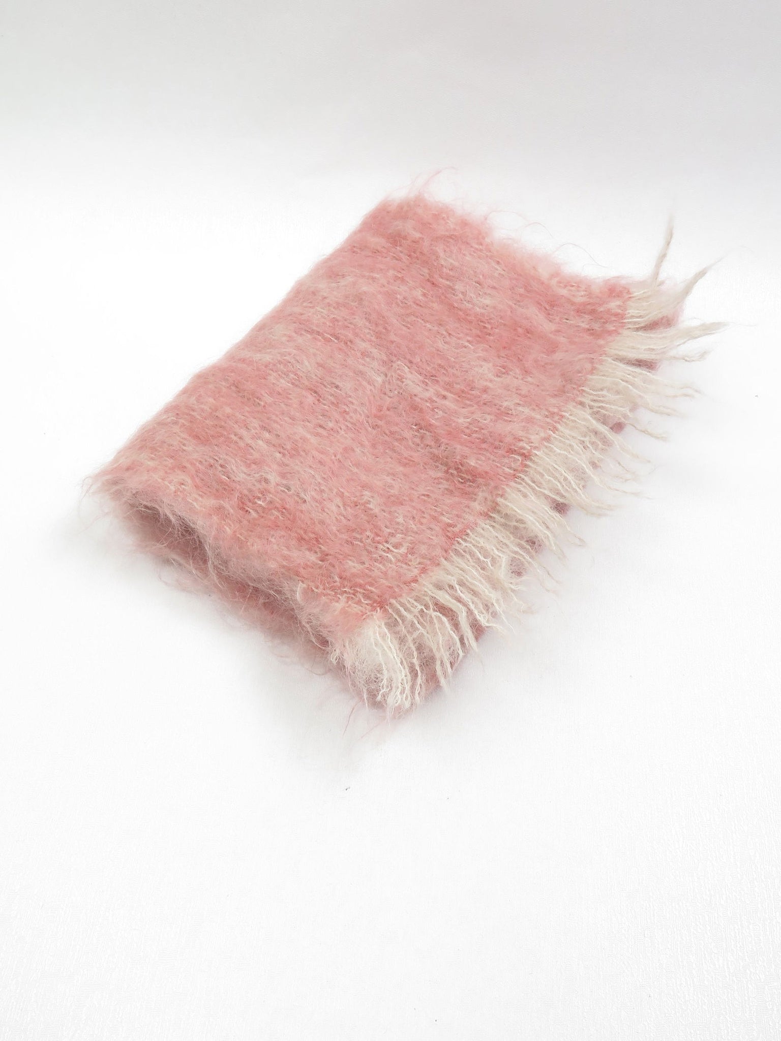 Vintage Dusty Pink Mohair Scarf - The Harlequin
