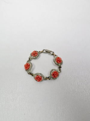 Vintage Floral Bracelet By Sarah Cov - The Harlequin