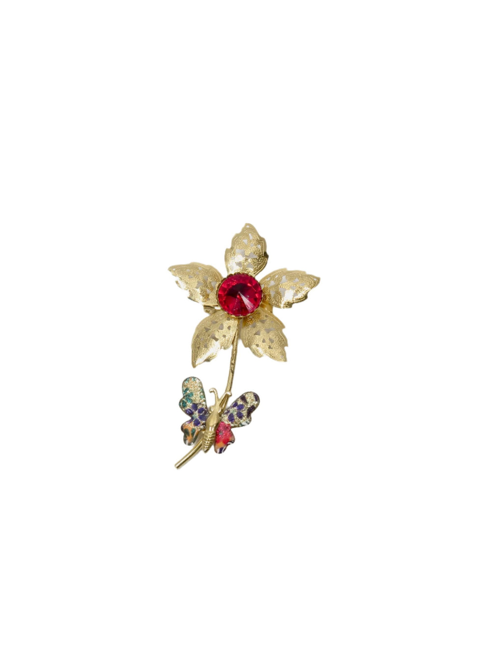 Vintage Floral Brooch - The Harlequin