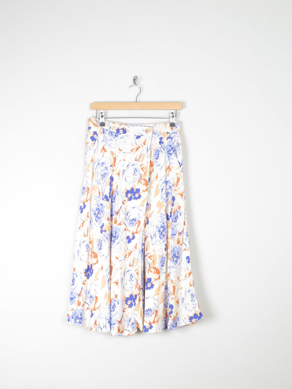 Vintage Floral Cacharel 1970s Knee Length Skirt 8/10 - The Harlequin