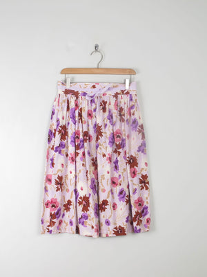 Vintage Floral Printed Skirt 8/10 - The Harlequin