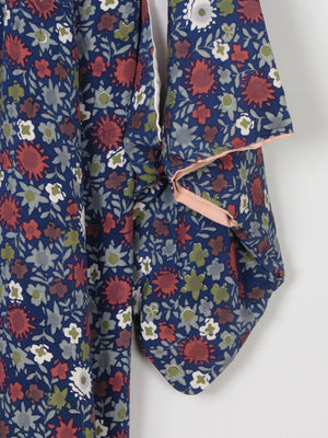 Vintage Full Length Botanical Print Kimono M - The Harlequin