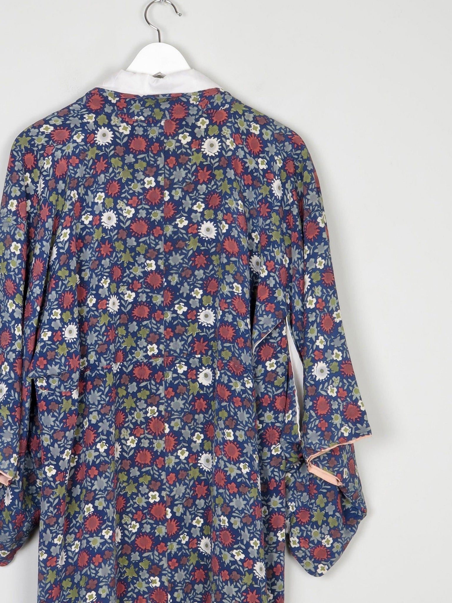 Vintage Full Length Botanical Print Kimono M - The Harlequin