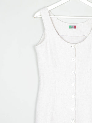 Vintage Gina Benotti Fitted Cream Dress 6/8 XS - The Harlequin