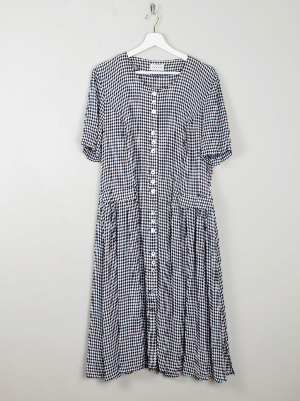 Vintage Gingham Drop Down Waist M/L - The Harlequin