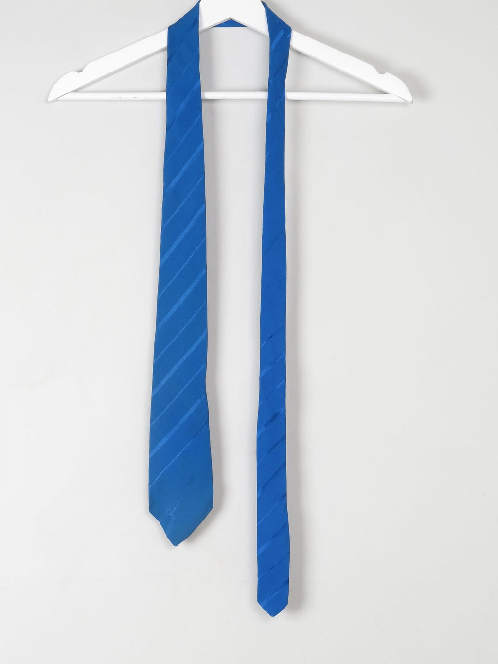 Vintage Givenchy Paris Silk Tie Electric Blue - The Harlequin