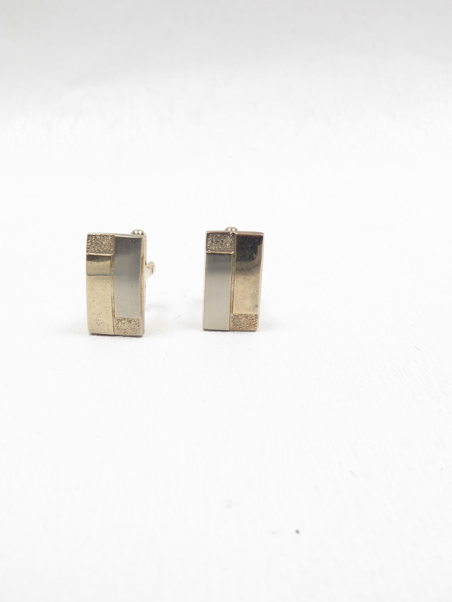 Vintage Gold Metal Cufflinks - The Harlequin