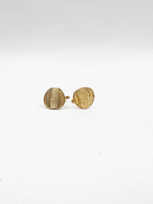Vintage Gold Metal Cufflinks - The Harlequin