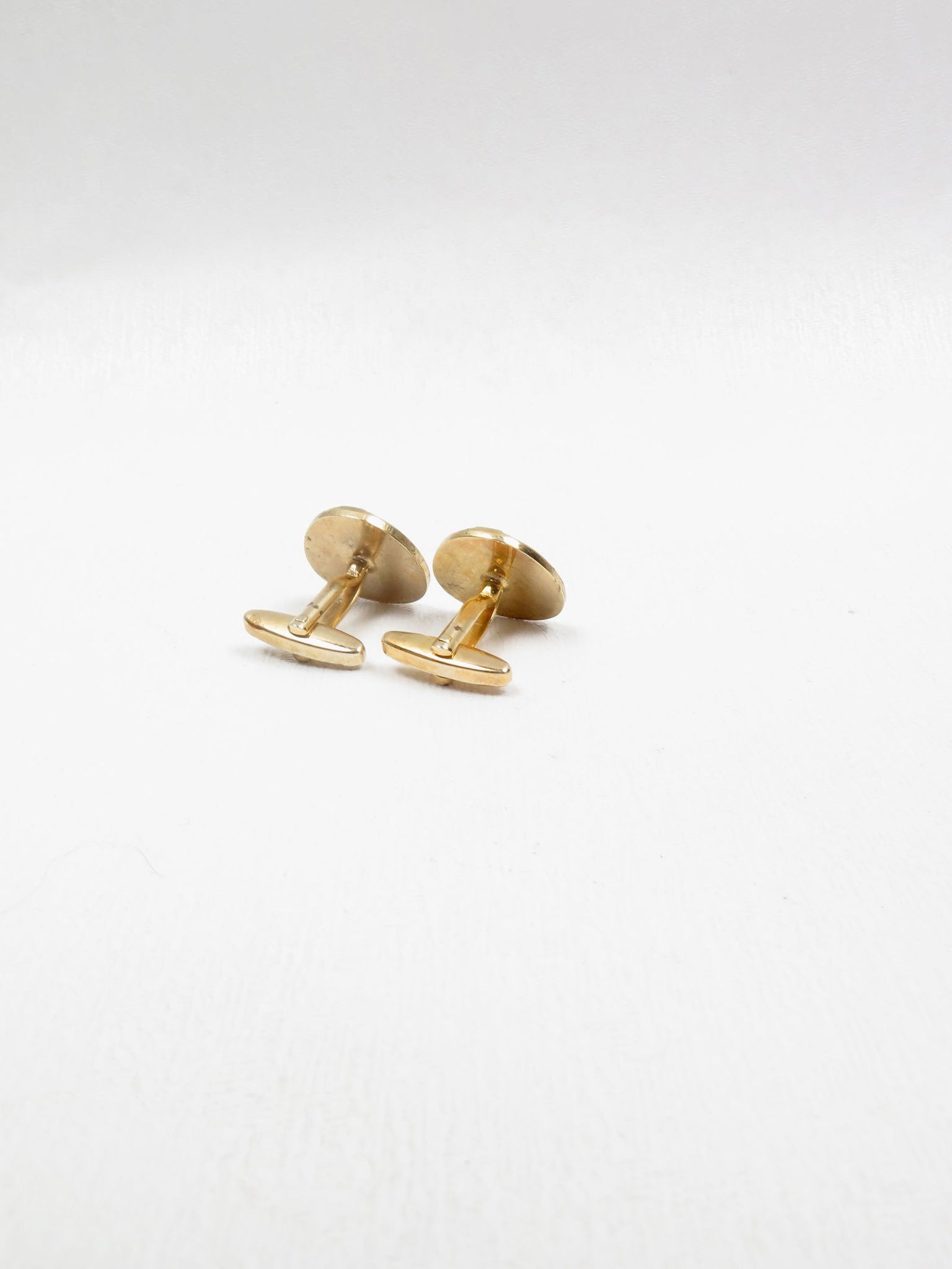Vintage Gold Metal Cufflinks - The Harlequin