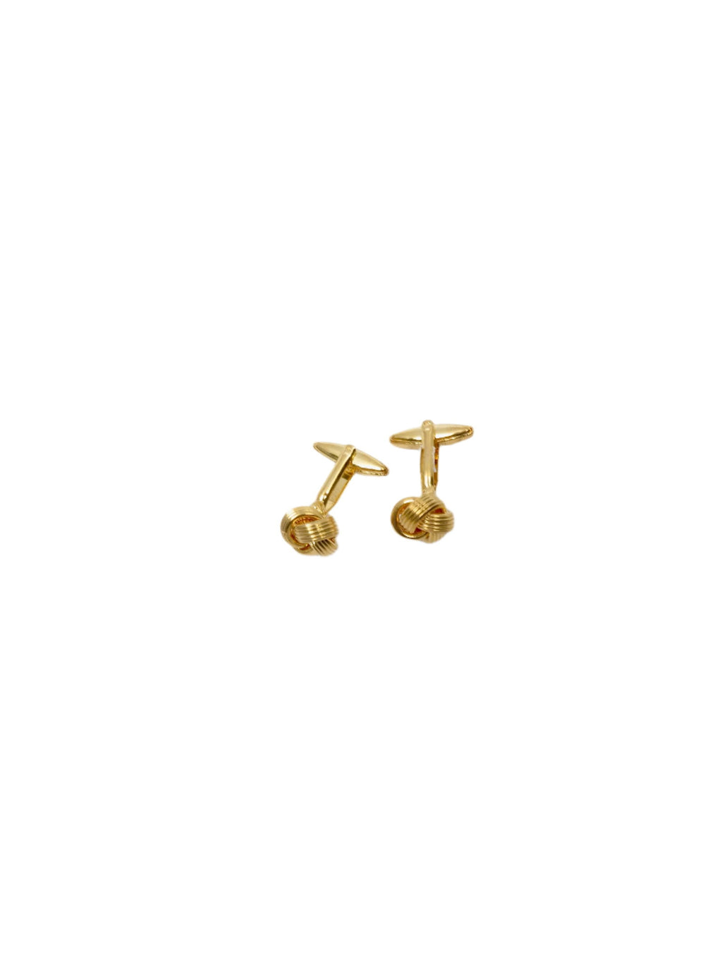 Vintage Gold Metal Twisted Design Cufflinks - The Harlequin