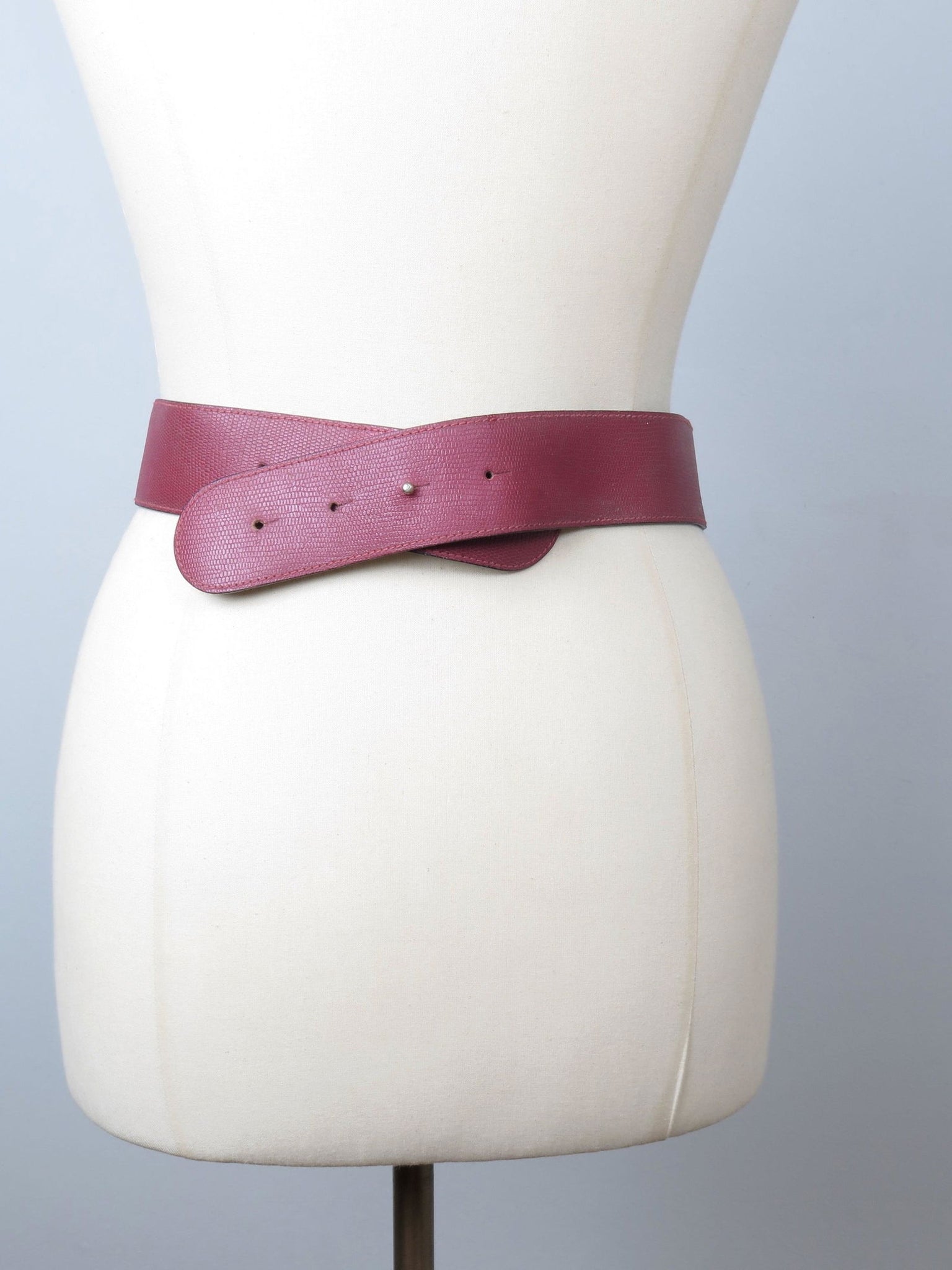 Vintage Gold & Wine Waisted Belt S/M - The Harlequin