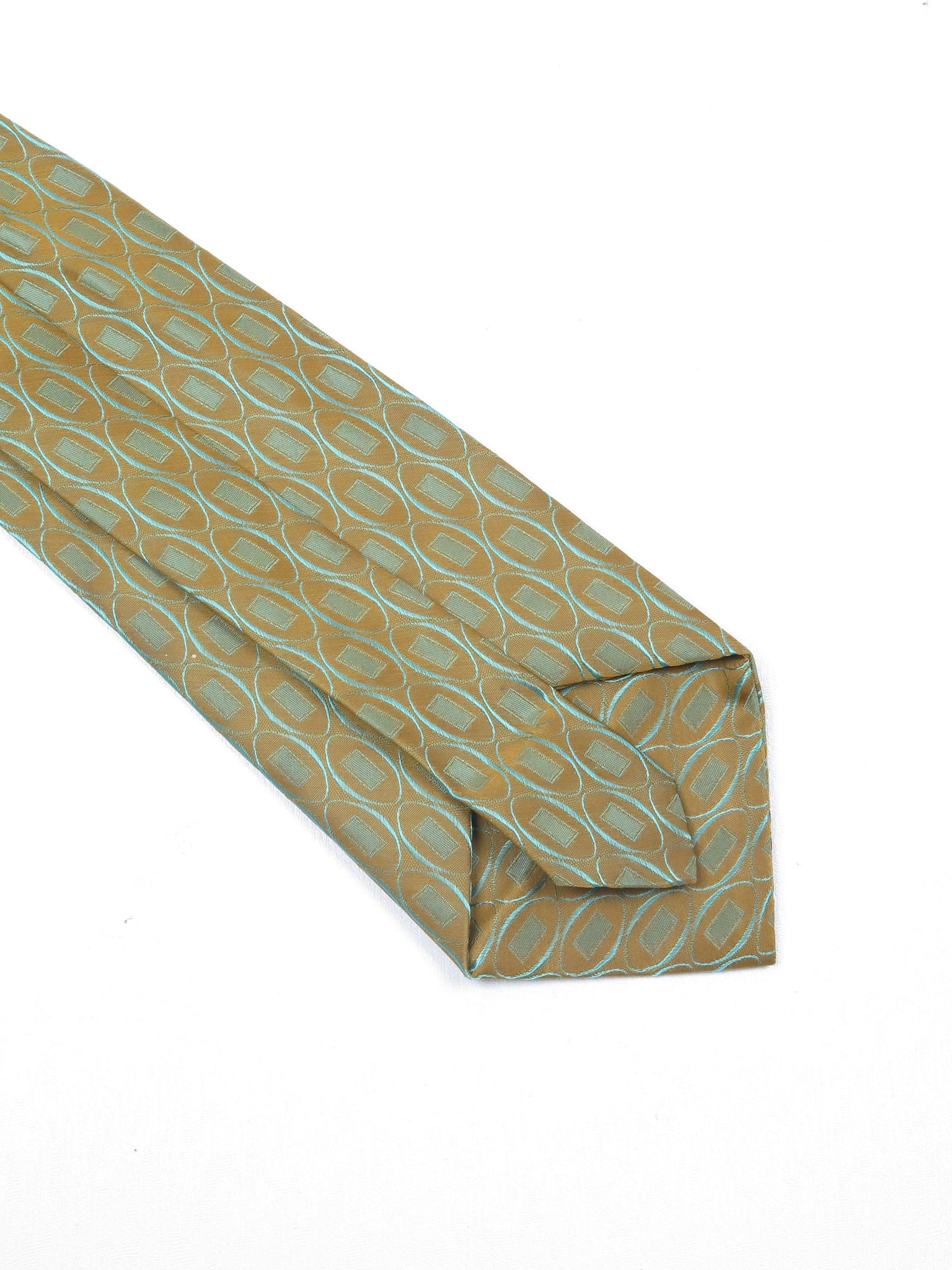 Vintage Green & Brown 70s Tie - The Harlequin