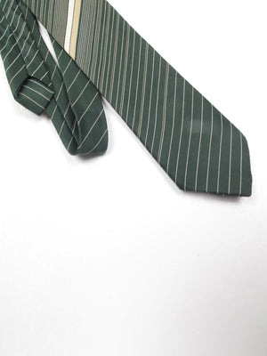 Vintage Green Striped Tie - The Harlequin