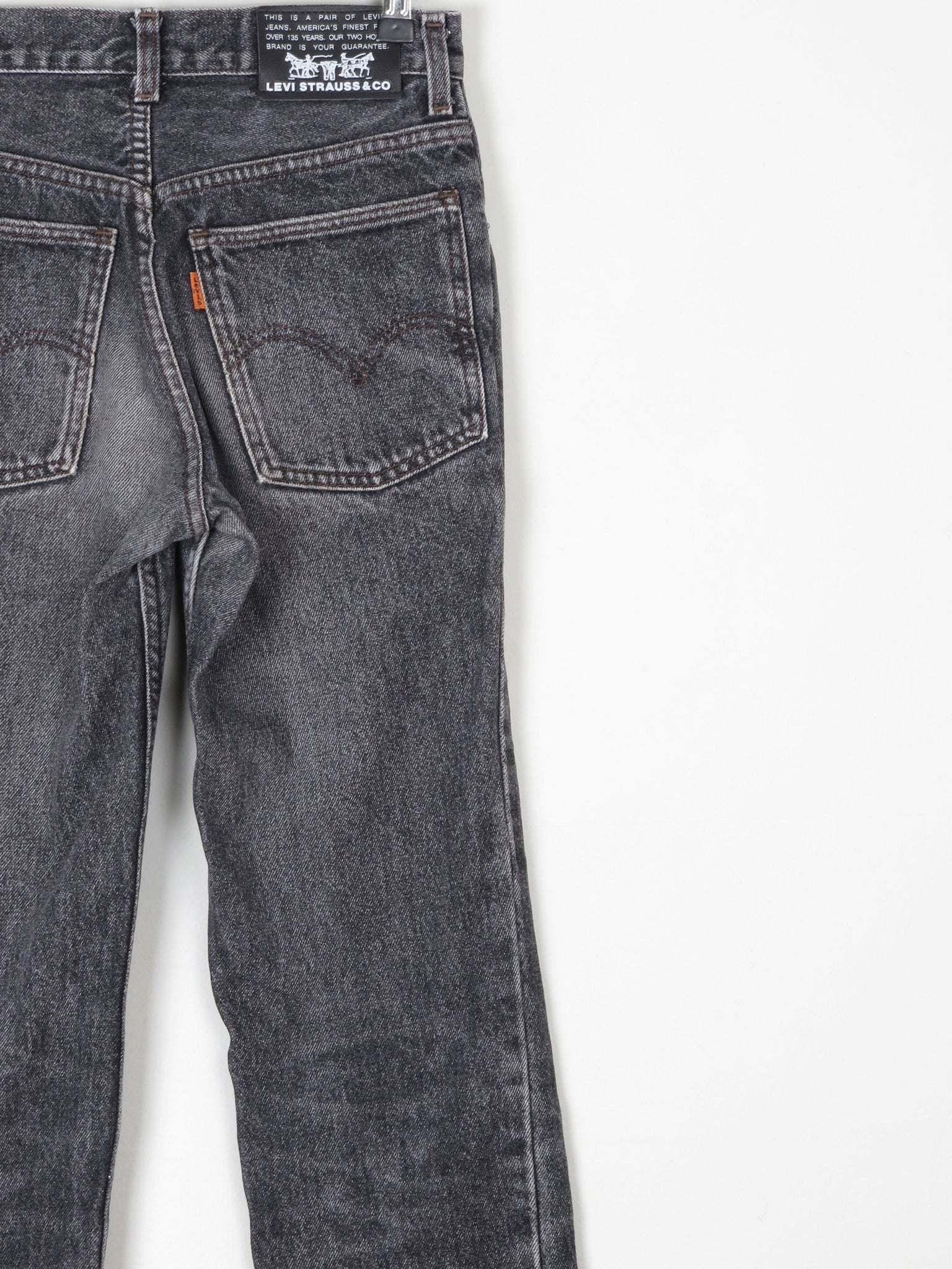 Vintage Grey/Black Levis 631's 26"W/ 30" L - The Harlequin