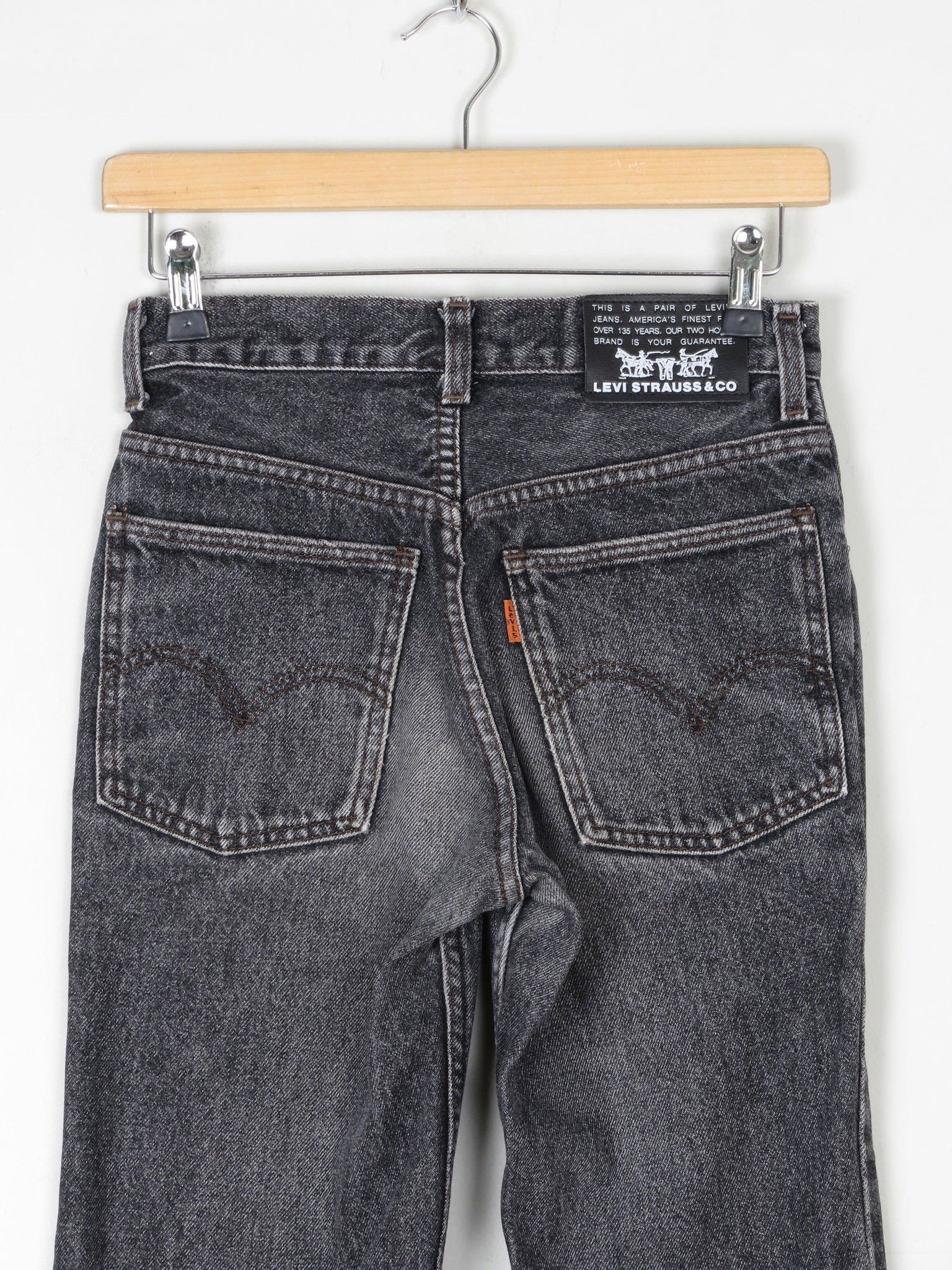 Vintage Grey/Black Levis 631's 26"W/ 30" L - The Harlequin