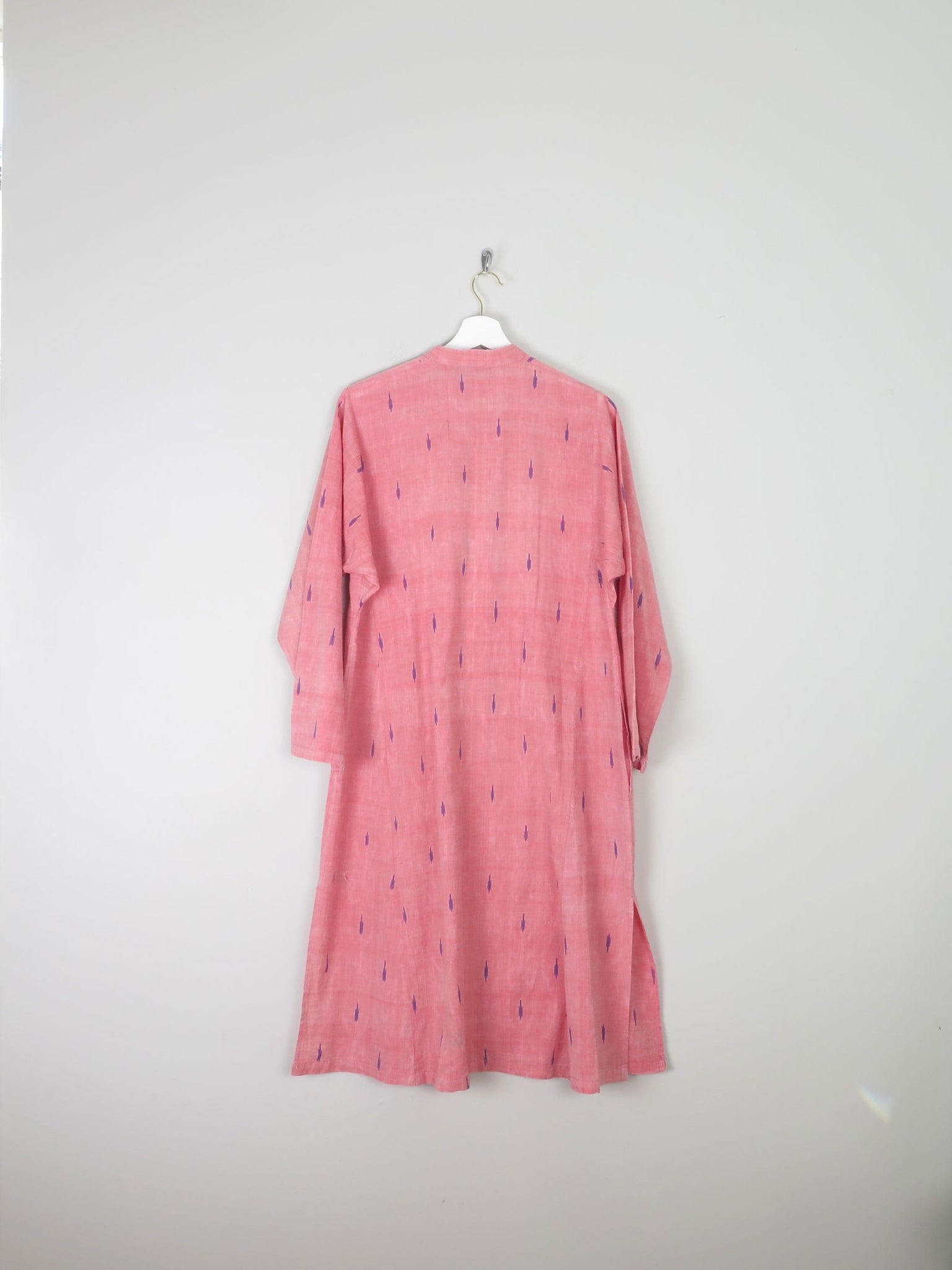 Vintage Indian Pink Kaftan/Tunic/Dress L - The Harlequin