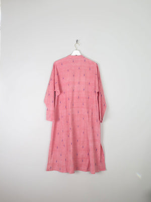 Vintage Indian Pink Kaftan/Tunic/Dress L - The Harlequin
