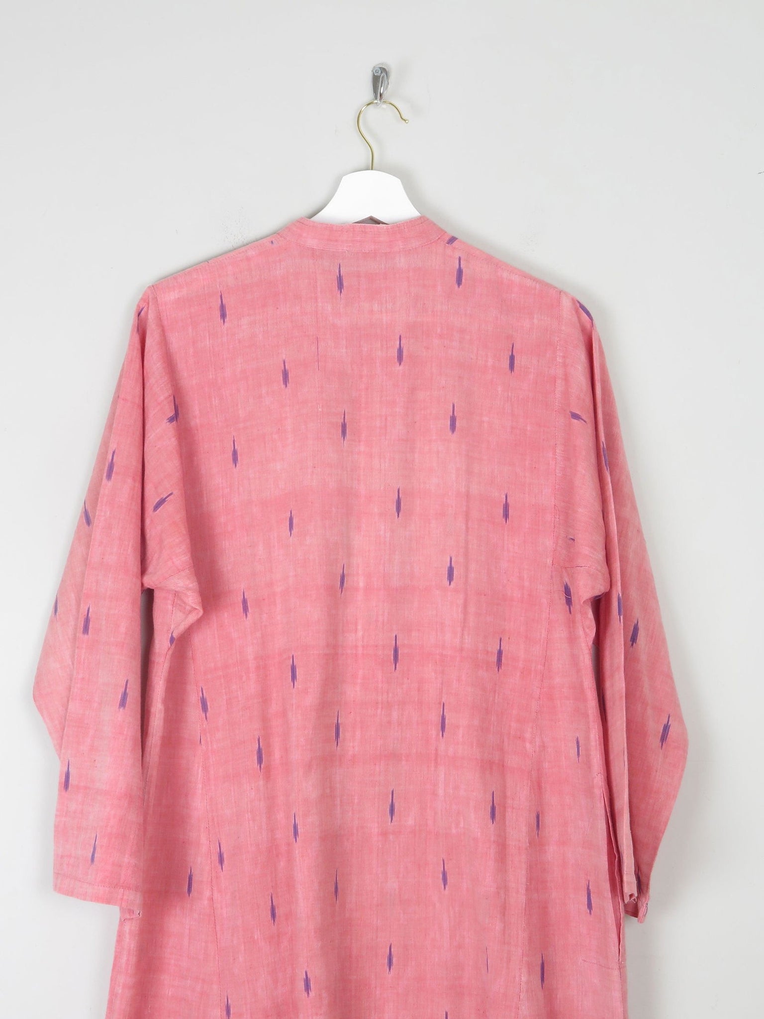 Vintage Indian Pink Kaftan/Tunic/Dress L - The Harlequin