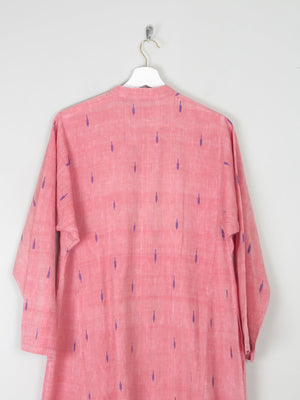 Vintage Indian Pink Kaftan/Tunic/Dress L - The Harlequin
