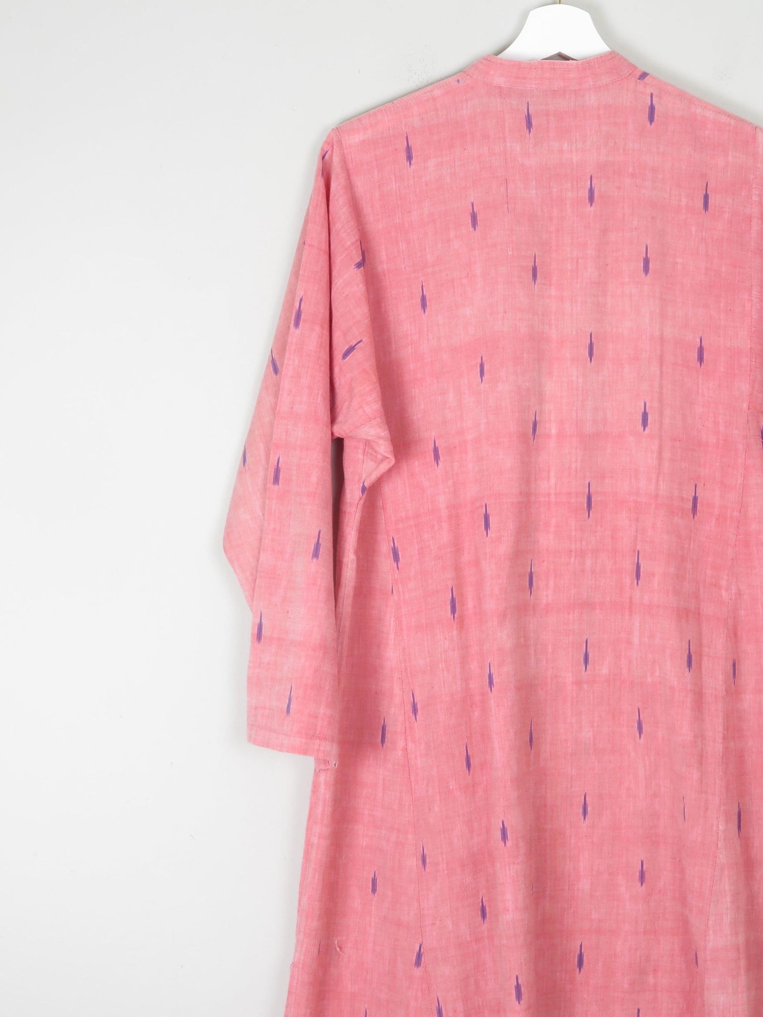 Vintage Indian Pink Kaftan/Tunic/Dress L - The Harlequin