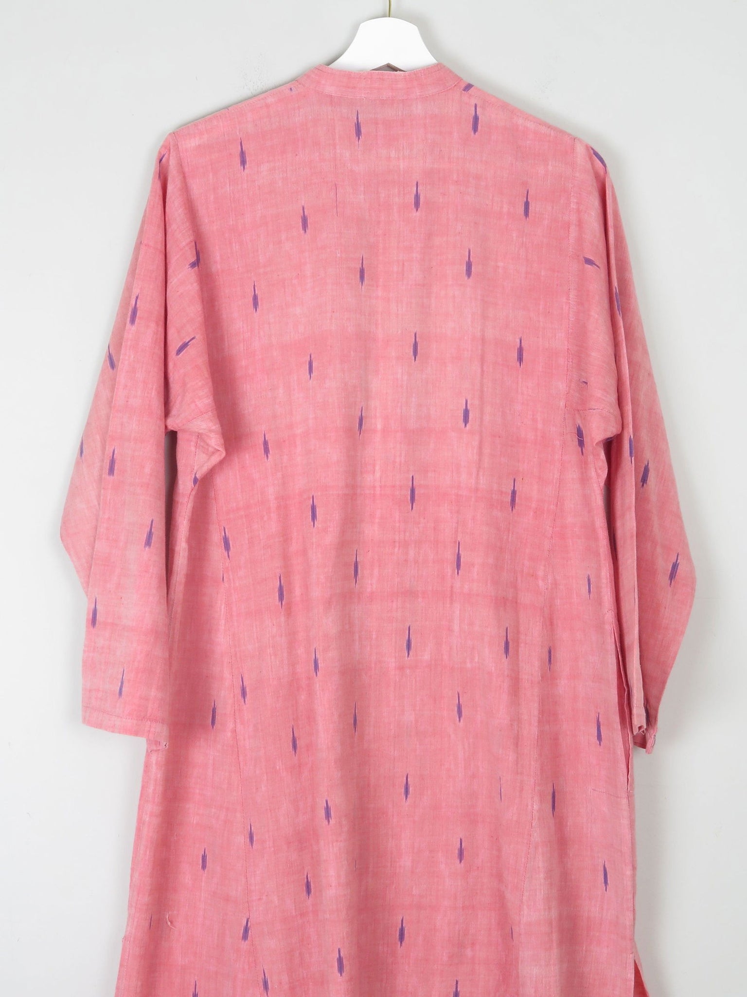 Vintage Indian Pink Kaftan/Tunic/Dress L - The Harlequin