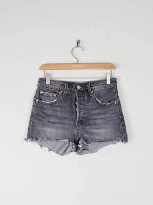 Vintage Levi’s Dark Grey Denim Shorts 28" - The Harlequin