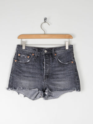 Vintage Levi’s Dark Grey Denim Shorts 28" - The Harlequin