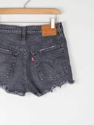 Vintage Levi’s Dark Grey Denim Shorts 28" - The Harlequin
