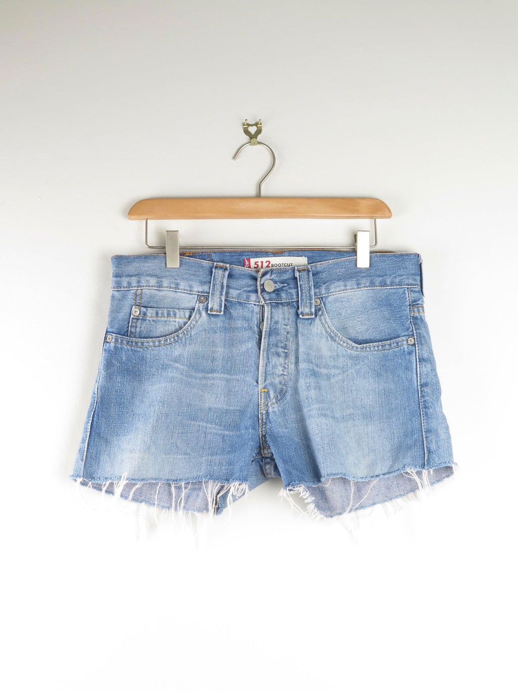 Vintage Levis 512 Denim Shorts 30" W - The Harlequin