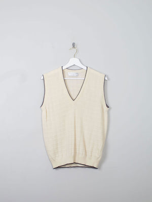 Vintage Lye & Scot Cream Tank Top S - The Harlequin