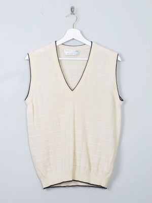 Vintage Lye & Scot Cream Tank Top S - The Harlequin