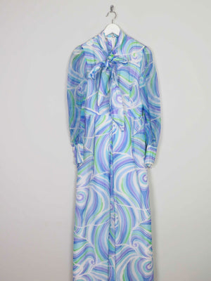 Vintage Maxi Dress Blue 6/8 XS - The Harlequin