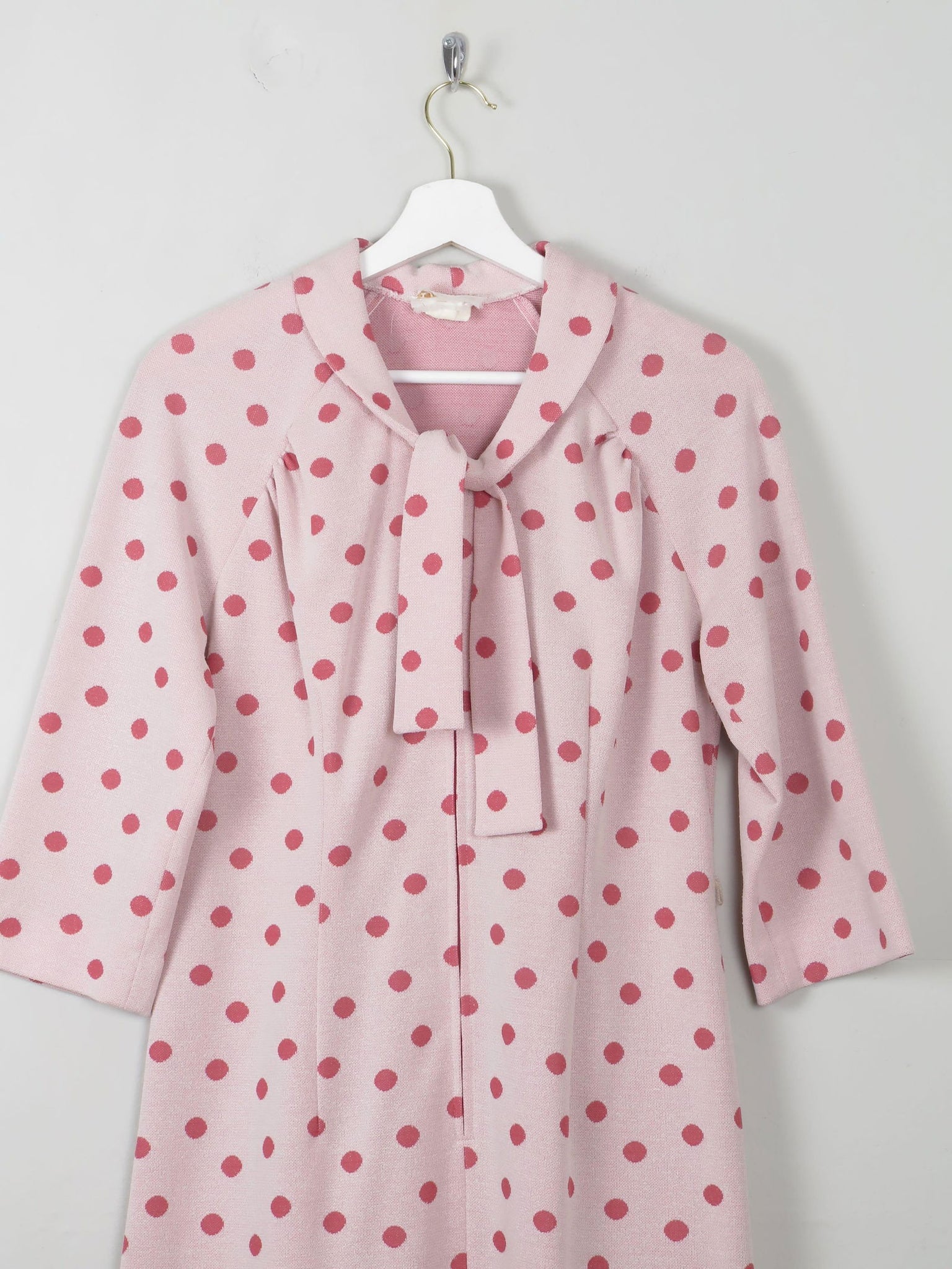 Vintage Pink Polka Dot Dress 10/12 - The Harlequin