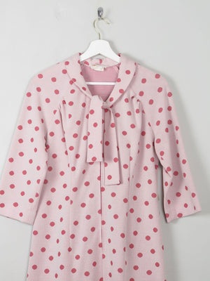 Vintage Pink Polka Dot Dress 10/12 - The Harlequin