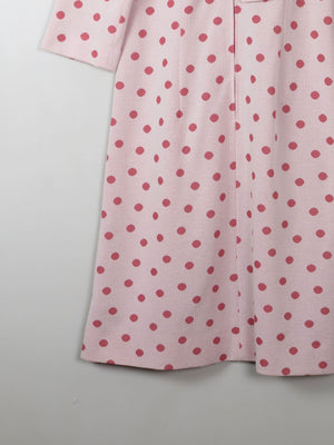 Vintage Pink Polka Dot Dress 10/12 - The Harlequin