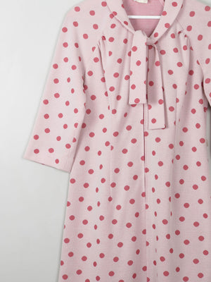 Vintage Pink Polka Dot Dress 10/12 - The Harlequin