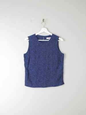 Vintage Polka Dot Sleeveless Blouse S - The Harlequin