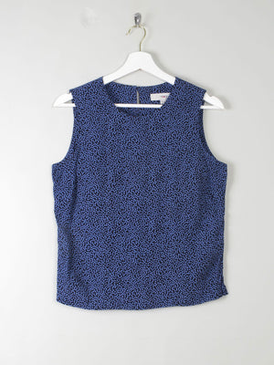 Vintage Polka Dot Sleeveless Blouse S - The Harlequin