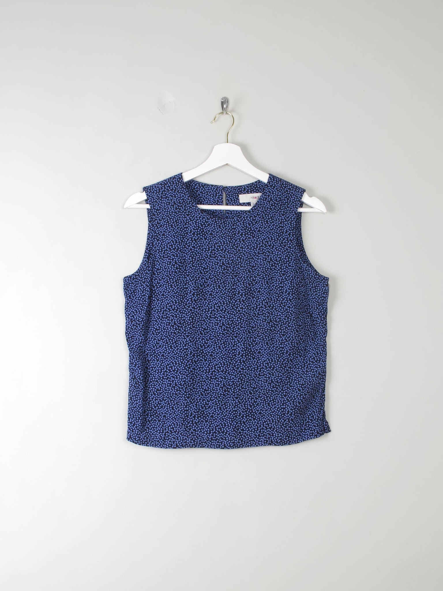 Vintage Polka Dot Sleeveless Blouse S - The Harlequin