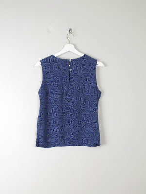 Vintage Polka Dot Sleeveless Blouse S - The Harlequin