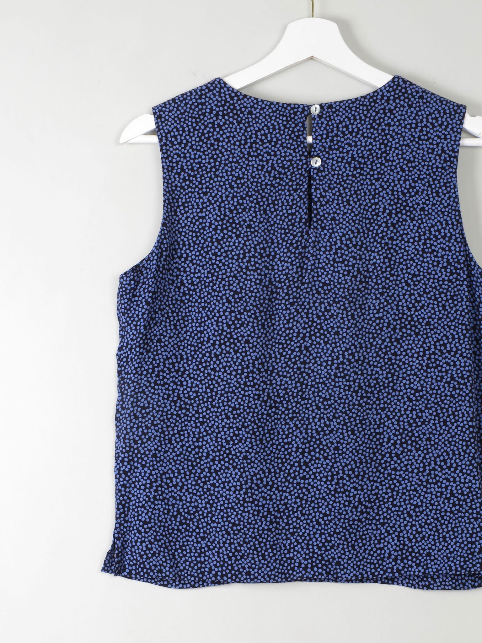 Vintage Polka Dot Sleeveless Blouse S - The Harlequin