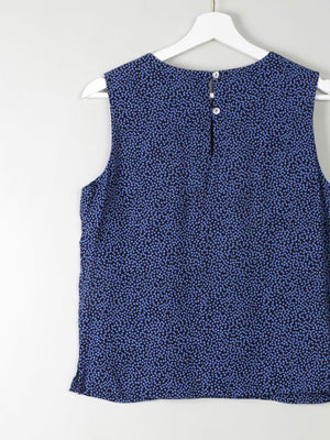 Vintage Polka Dot Sleeveless Blouse S - The Harlequin